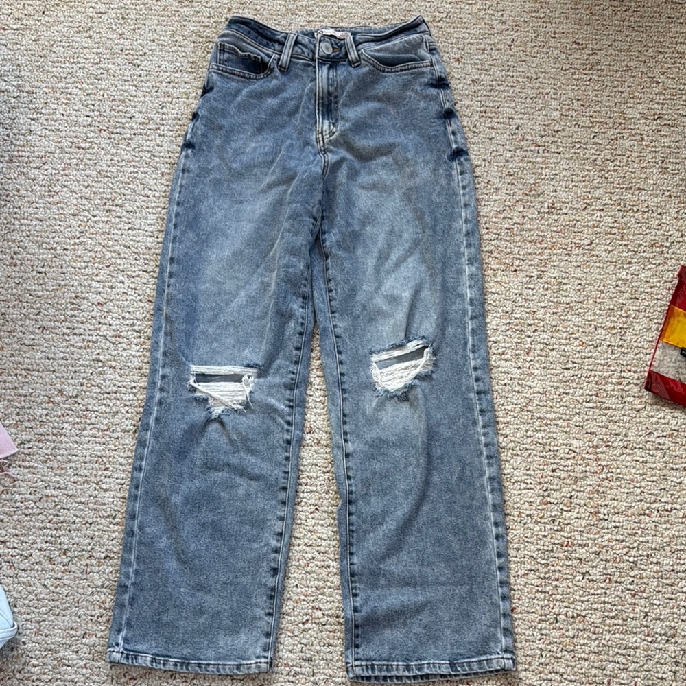 SO Blue Flare Wide Leg Jeans